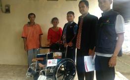 Seratus Kursi roda untuk sahabat difabel Jepara