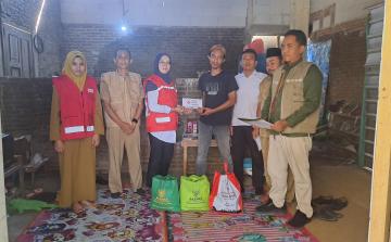 PMI Jepara Bersama Baznas dan Dinsospermasdes Salurkan Bantuan Sosial untuk Adik Zafira Hanum