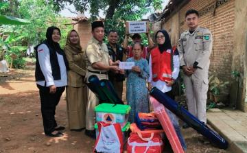 PMI Jepara Salurkan Bantuan Sosial untuk Korban Rumah Roboh di Desa Tegalsambi