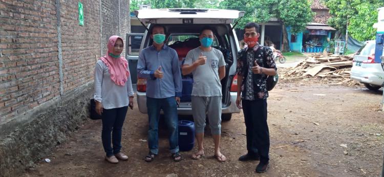 PMI Terima Donasi Disinfektan dari PT Indonesia Baiguo Wood Jepara