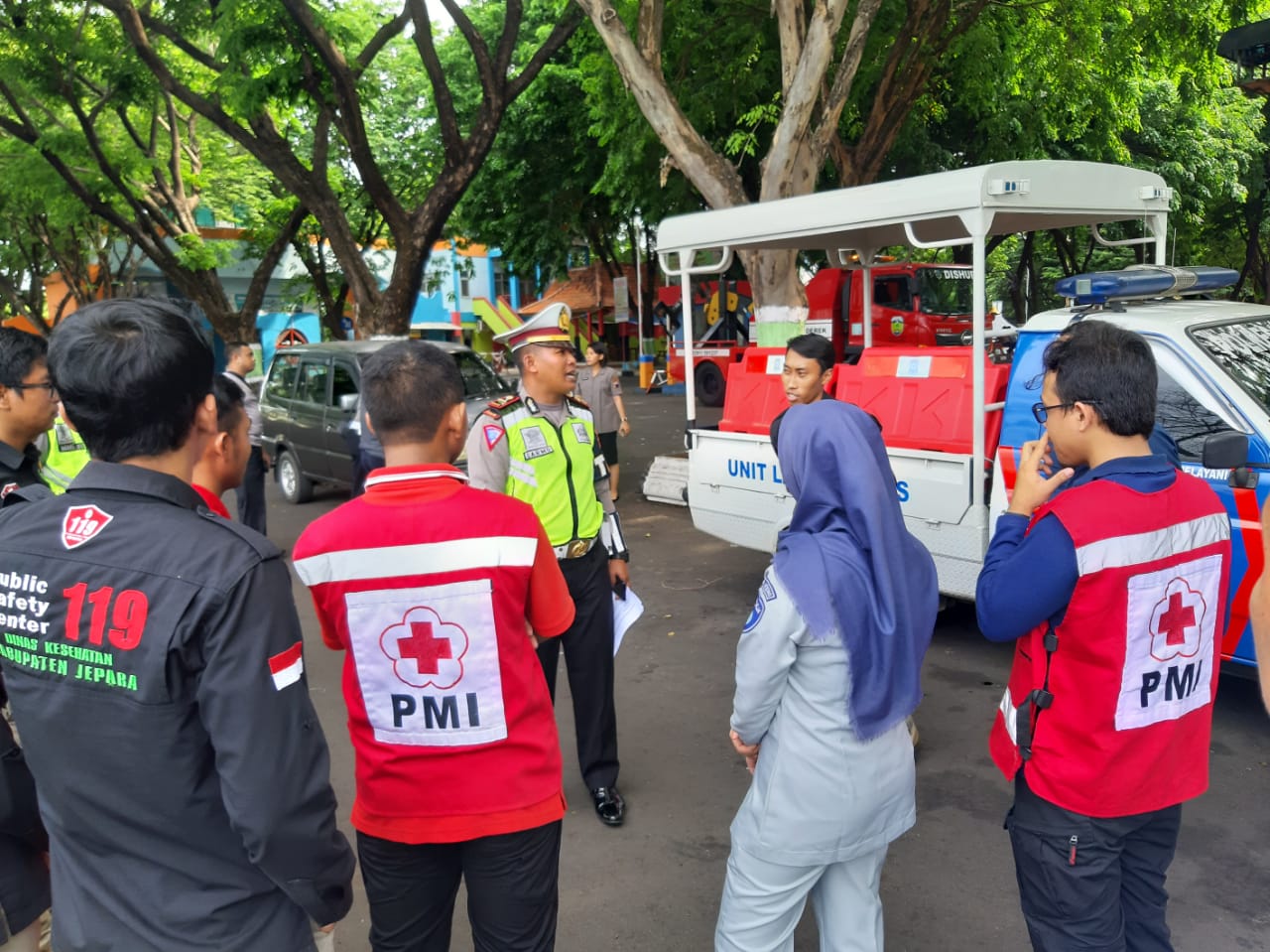 PMI Simulasi Satgas Quick Respon Laka Lantas 2019 bersama Polres Jepara - PMI Simulasi Satgas Quick Respon Laka Lantas 2019 bersama Polres Jepara